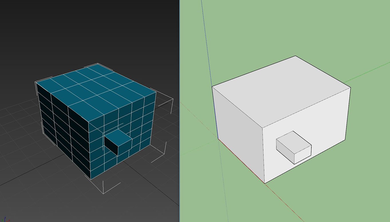 “a polygon mesh modeler, using a winged-edge data model”