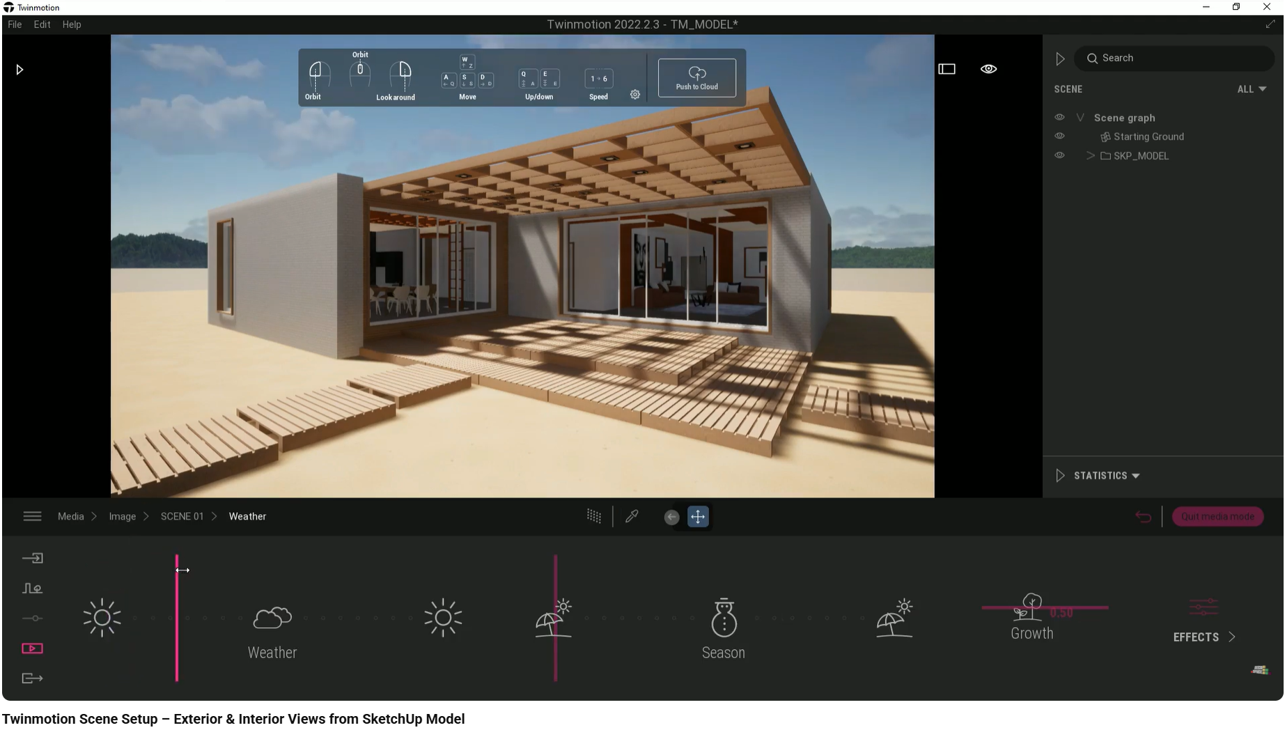 Seasonal and weather variation changing light quality and atmosphere.