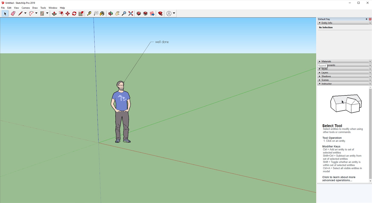 Start your SketchUp Pro experience.