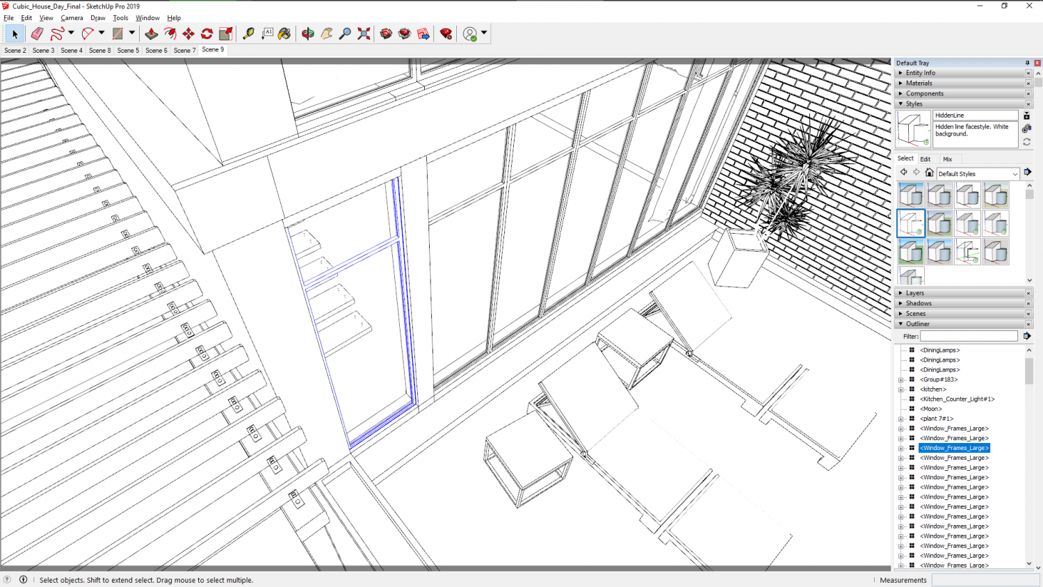 The Outliner in SketchUp