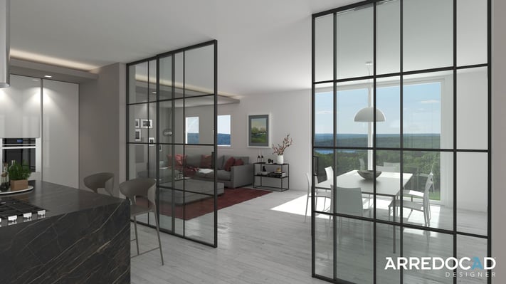 Living-Kitchen-Arredocad-render Living-Kitchen-Arredocad-render