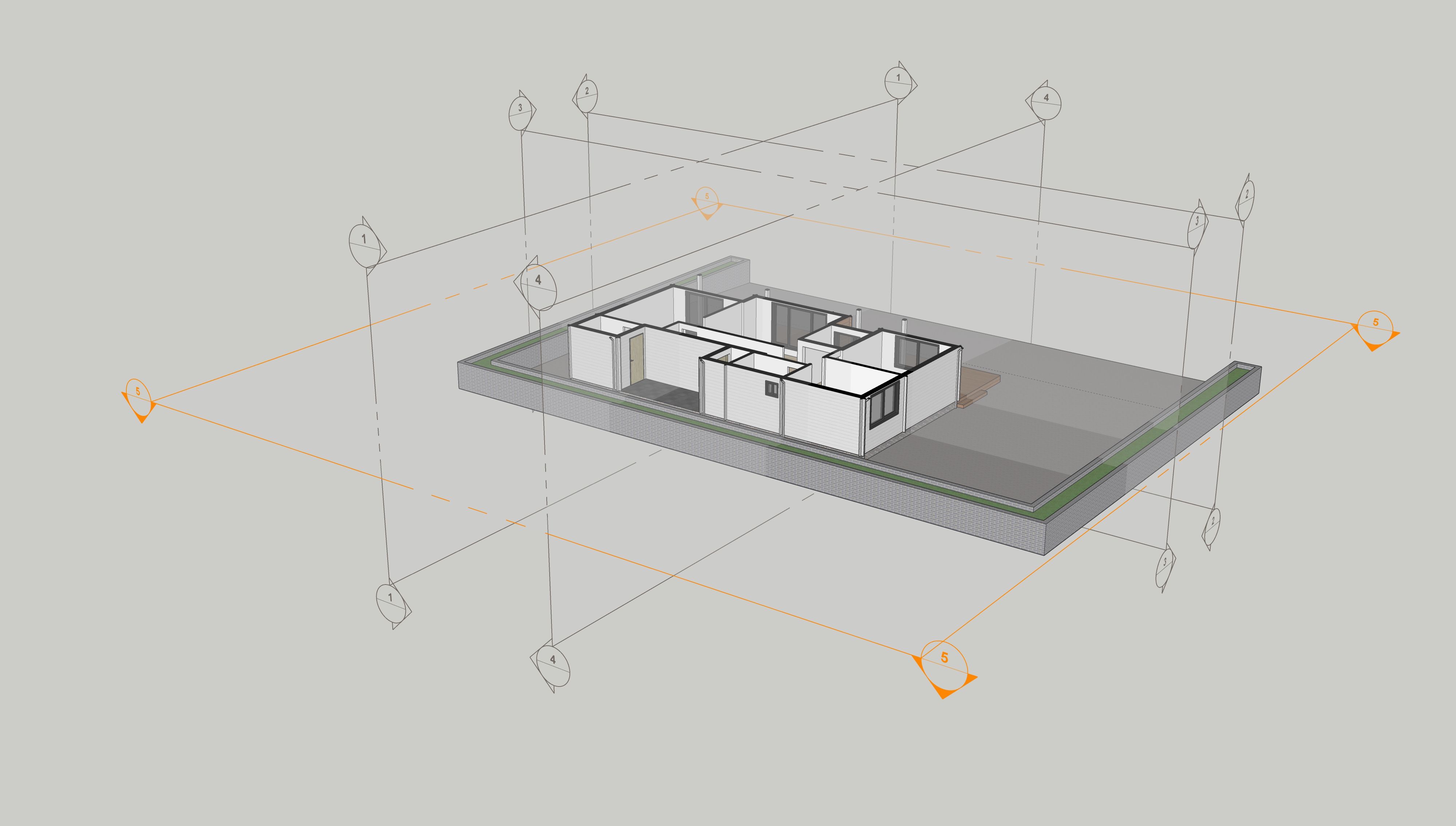 Cutting plan and sections in SketchUp