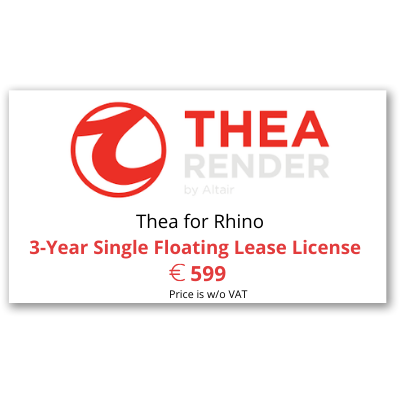 Thea Render - Rhino - 3 -year