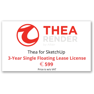 Thea Renderer - SketchUp  - 3 year