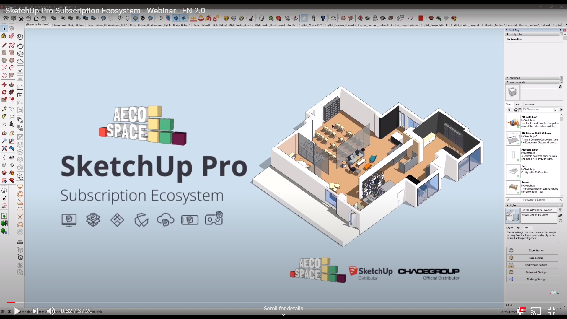SketchUp Pro Subscription Ecosystem - Webinar by AECO Space - EN